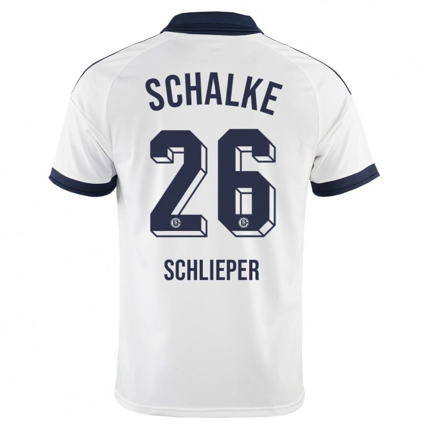 Danxen Niño Camiseta Ben Schlieper #26 Negro Blanco 2ª Equipación 2026/27 La Camisa