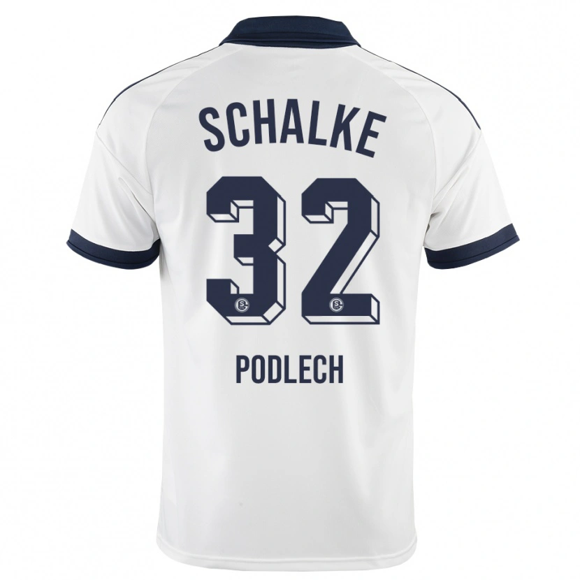 Danxen Niño Camiseta Luca Podlech #32 Negro Blanco 2ª Equipación 2026/27 La Camisa