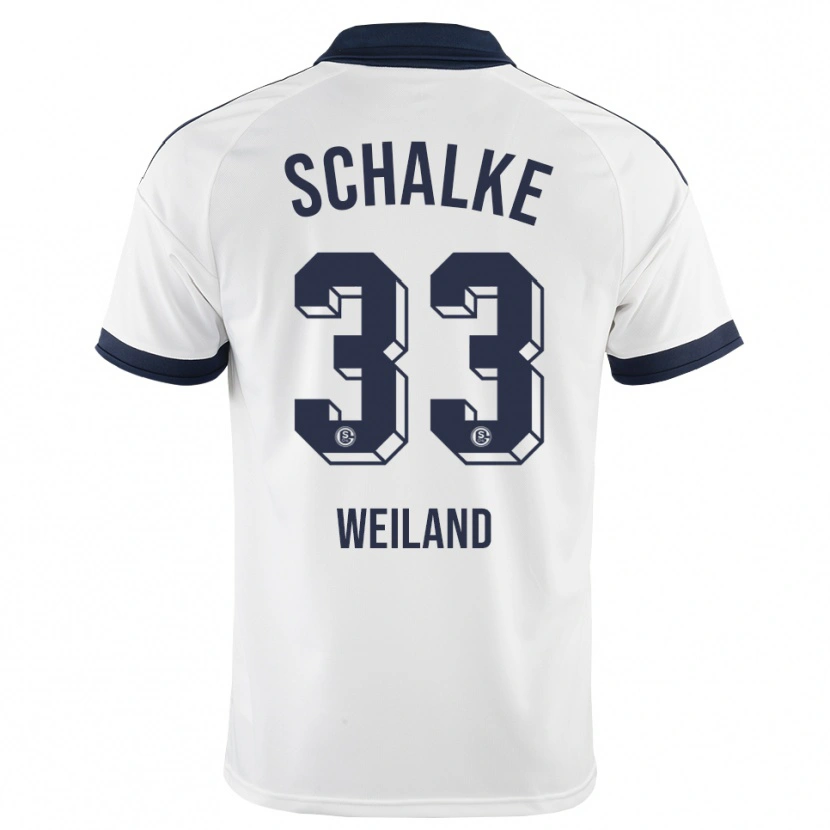 Danxen Niño Camiseta Max Weiland #33 Negro Blanco 2ª Equipación 2026/27 La Camisa