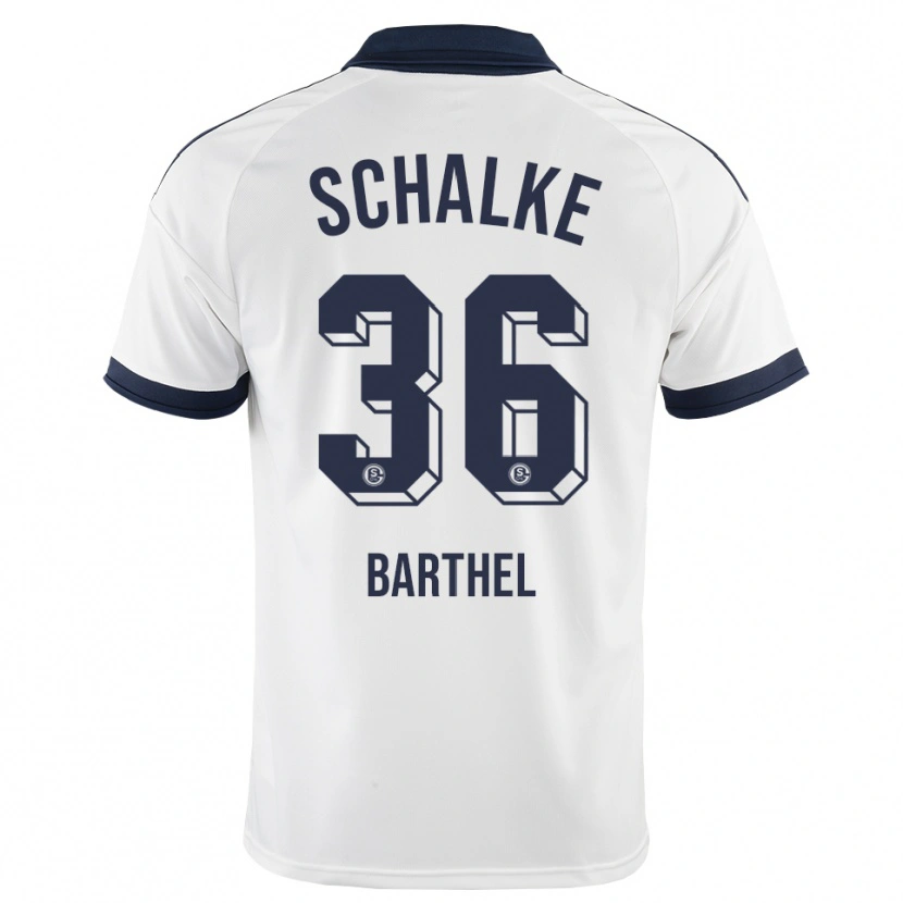 Danxen Niño Camiseta Niklas Barthel #36 Negro Blanco 2ª Equipación 2026/27 La Camisa
