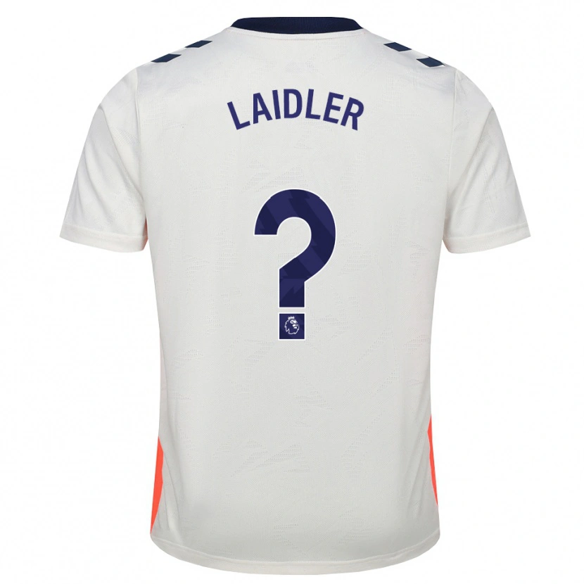 Danxen Niño Camiseta Harri Laidler #0 Blanco Naranja Azul Real 2ª Equipación 2026/27 La Camisa