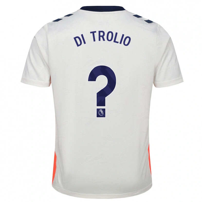 Danxen Niño Camiseta Riccardo Di Trolio #0 Blanco Naranja Azul Real 2ª Equipación 2026/27 La Camisa