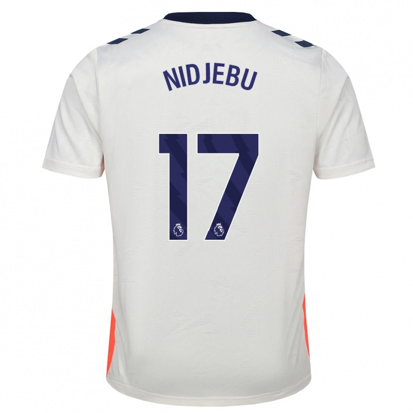 Danxen Niño Camiseta Success Nidjebu #17 Blanco Naranja Azul Real 2ª Equipación 2026/27 La Camisa