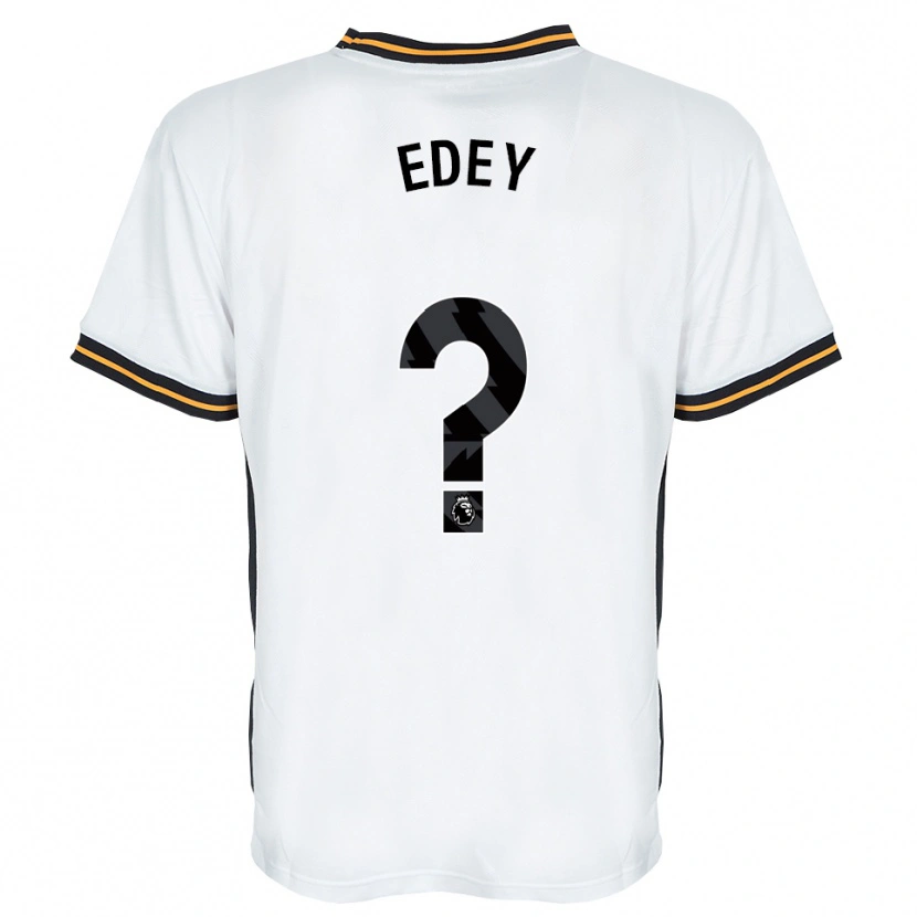 Danxen Niño Camiseta Alex Edey #0 Blanco Naranja Negro 2ª Equipación 2026/27 La Camisa