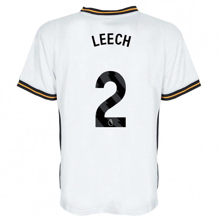Danxen Niño Camiseta Rory Leech #2 Blanco Naranja Negro 2ª Equipación 2026/27 La Camisa