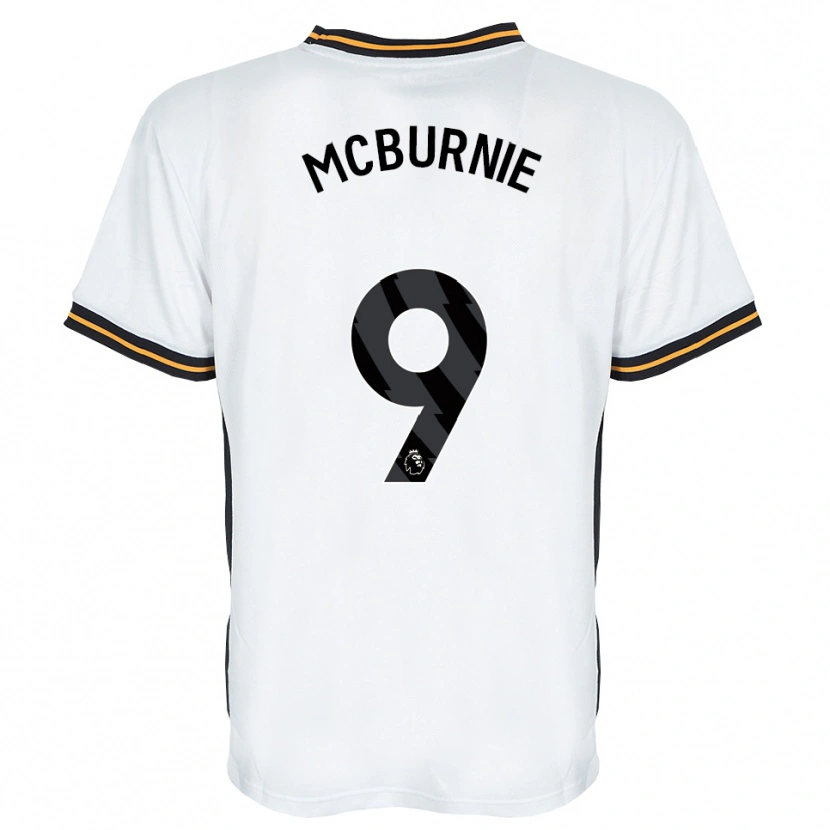 Danxen Niño Camiseta Oli Mcburnie #9 Blanco Naranja Negro 2ª Equipación 2026/27 La Camisa
