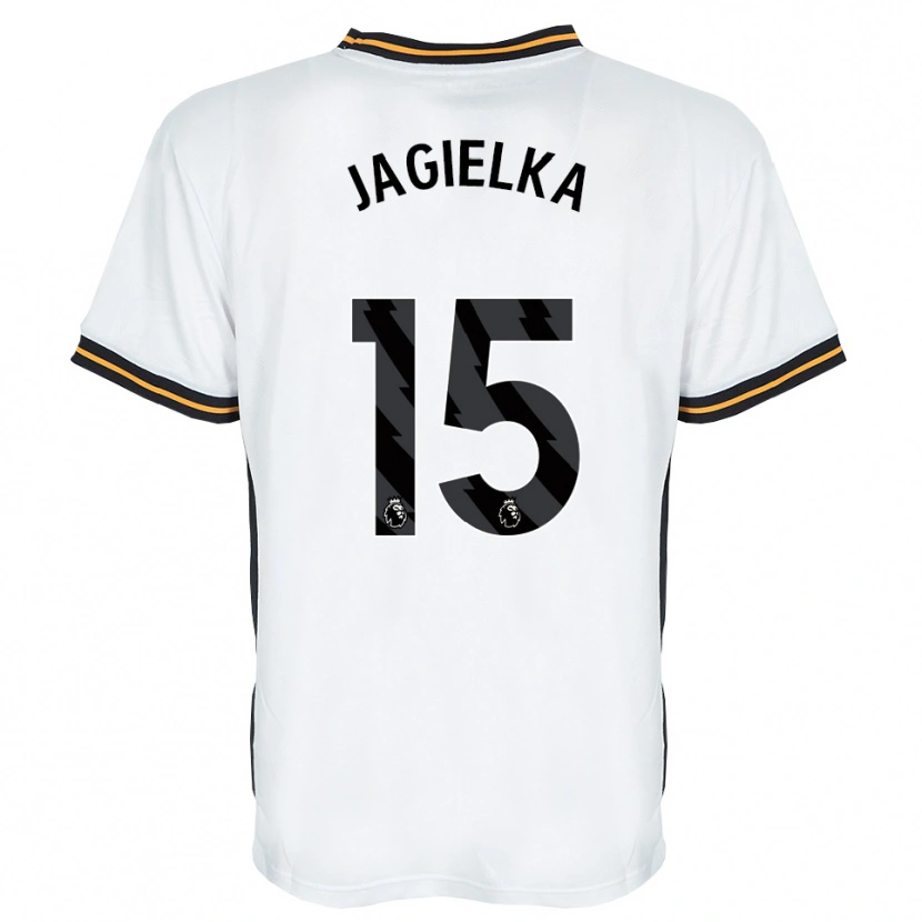 Danxen Niño Camiseta Zac Jagielka #15 Blanco Naranja Negro 2ª Equipación 2026/27 La Camisa