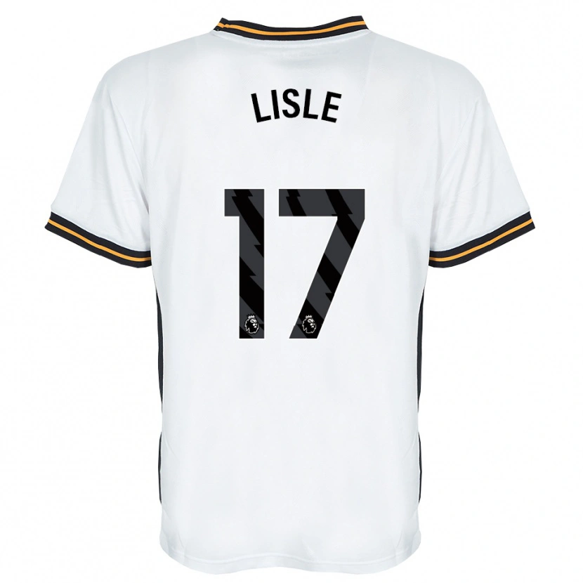 Danxen Niño Camiseta Mary Lisle #17 Blanco Naranja Negro 2ª Equipación 2026/27 La Camisa