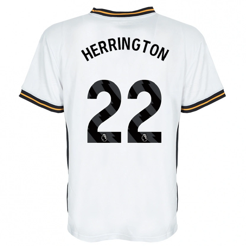 Danxen Niño Camiseta Lucas Herrington #22 Blanco Naranja Negro 2ª Equipación 2026/27 La Camisa