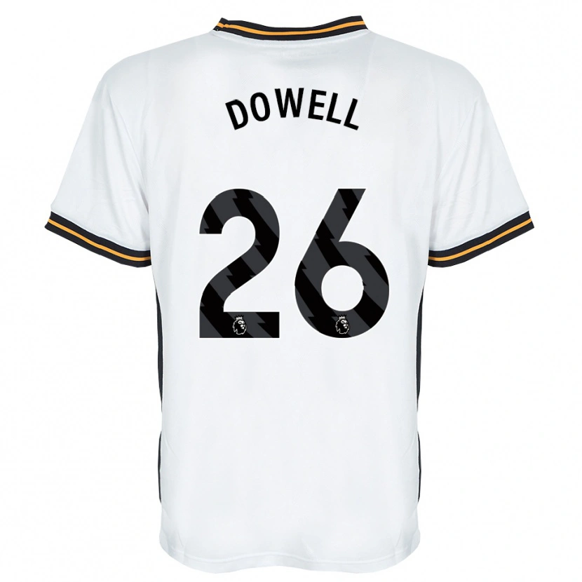 Danxen Niño Camiseta Kieran Dowell #26 Blanco Naranja Negro 2ª Equipación 2026/27 La Camisa