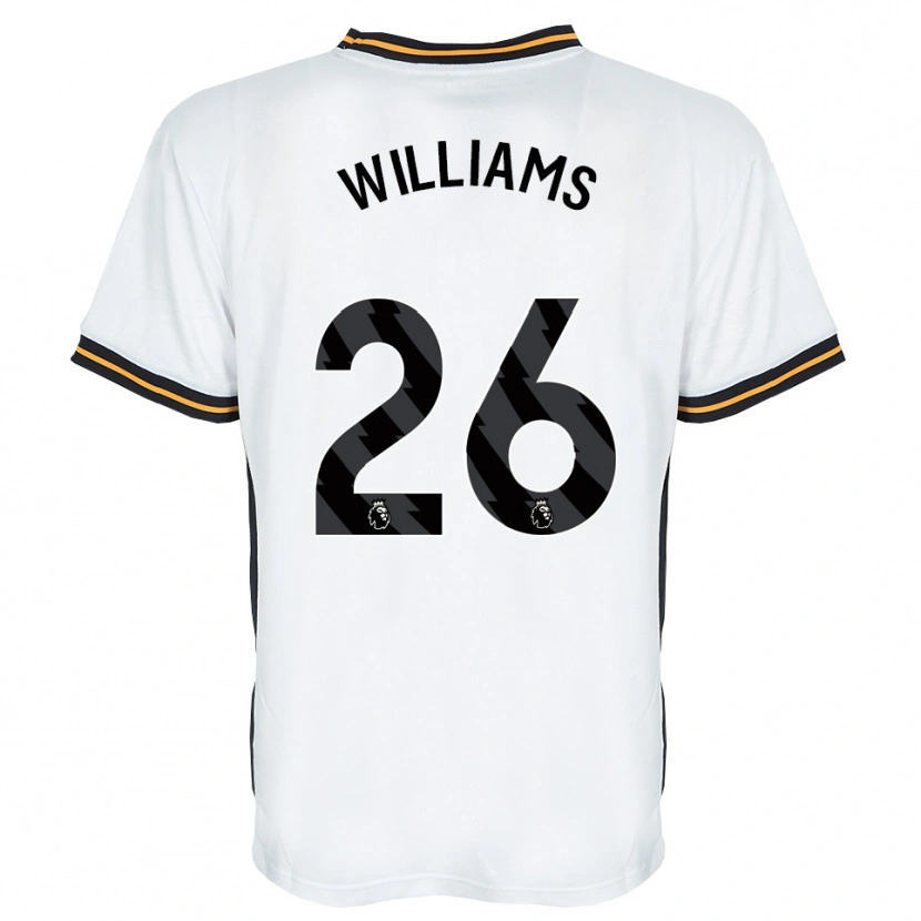 Danxen Niño Camiseta Annabel Williams #26 Blanco Naranja Negro 2ª Equipación 2026/27 La Camisa