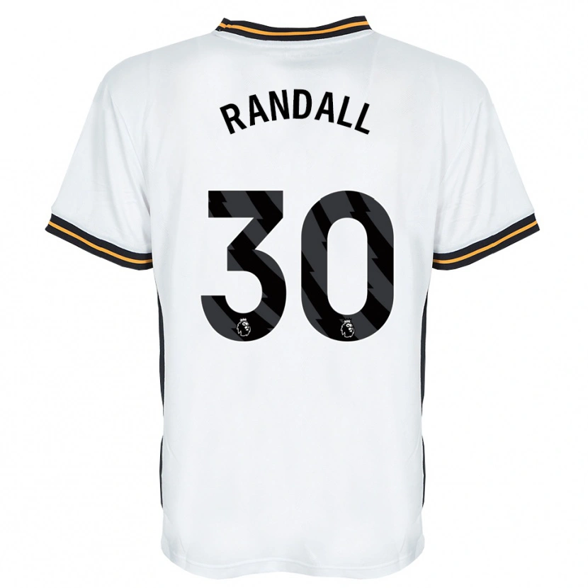 Danxen Niño Camiseta Jennifer Randall #30 Blanco Naranja Negro 2ª Equipación 2026/27 La Camisa