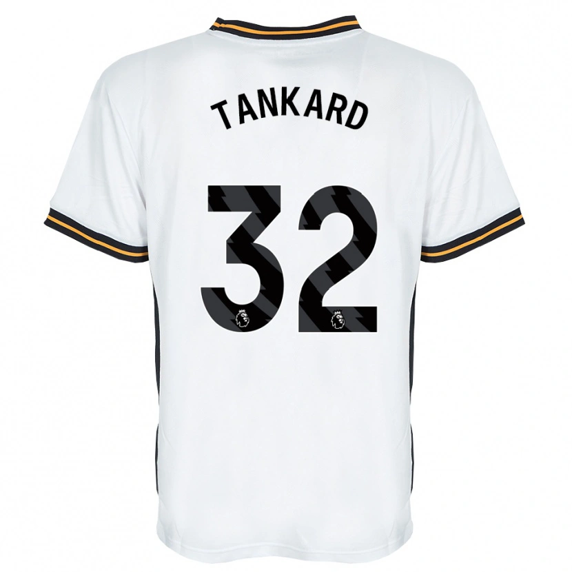 Danxen Niño Camiseta Lily Tankard #32 Blanco Naranja Negro 2ª Equipación 2026/27 La Camisa