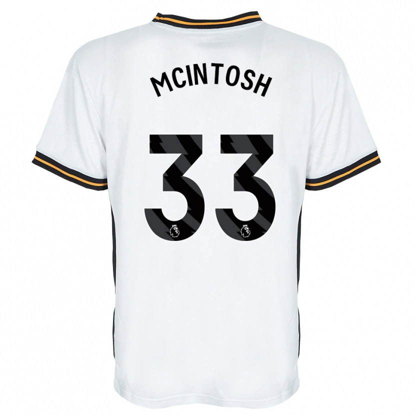 Danxen Niño Camiseta Lucy Mcintosh #33 Blanco Naranja Negro 2ª Equipación 2026/27 La Camisa
