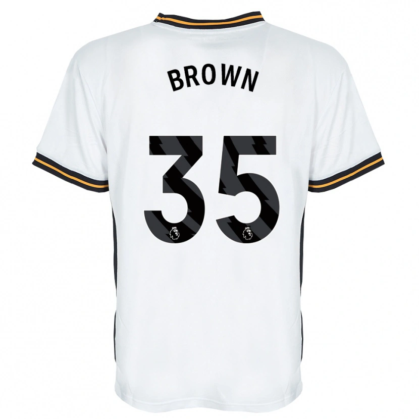 Danxen Niño Camiseta Pharrell Brown #35 Blanco Naranja Negro 2ª Equipación 2026/27 La Camisa