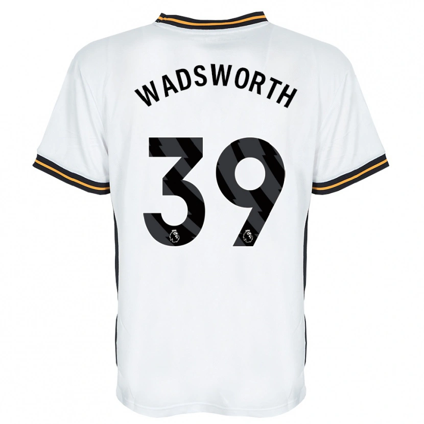 Danxen Niño Camiseta Noah Wadsworth #39 Blanco Naranja Negro 2ª Equipación 2026/27 La Camisa