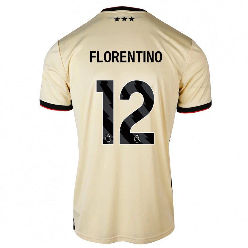 Danxen Niño Camiseta Florentino Ibrain Morris Luís #12 Lemonchiffon Negro Rojo 2ª Equipación 2026/27 La Camisa