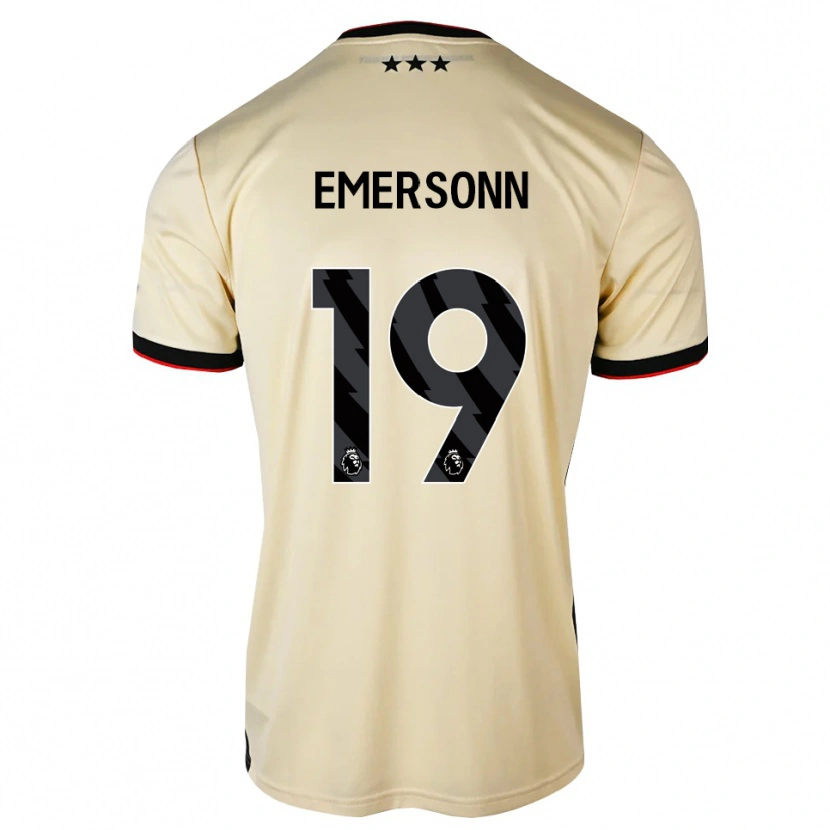Danxen Niño Camiseta Emersonn Correia Da Silva #19 Lemonchiffon Negro Rojo 2ª Equipación 2026/27 La Camisa