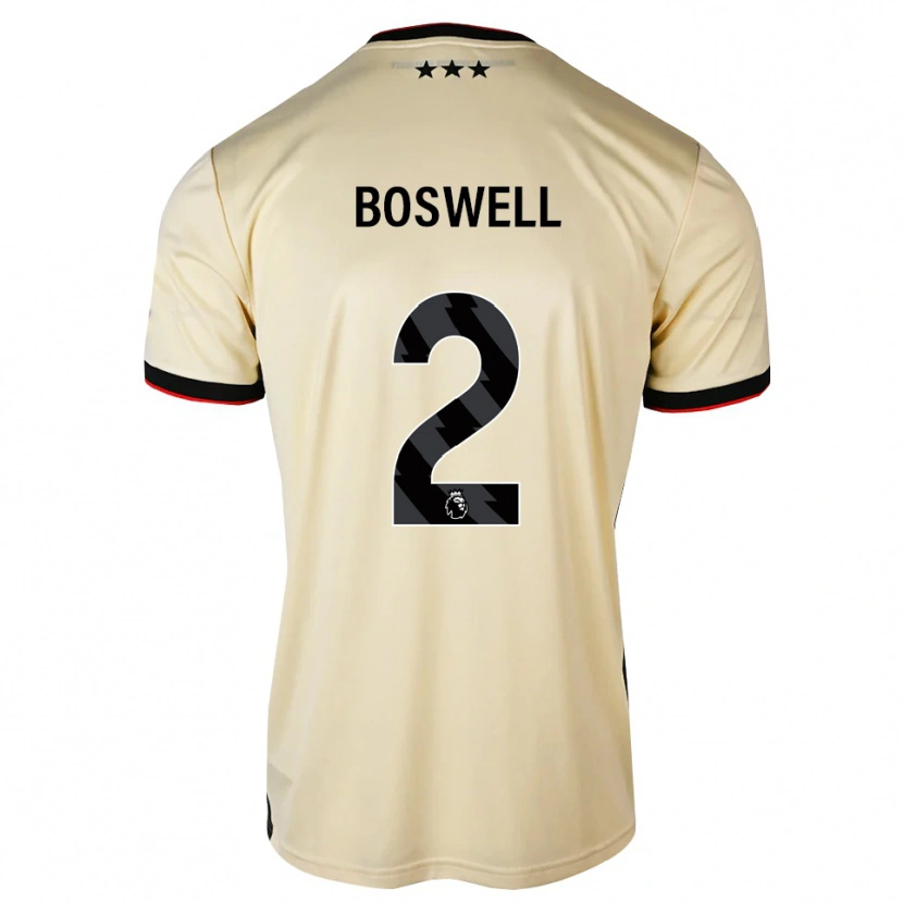 Danxen Niño Camiseta Maria Boswell #2 Lemonchiffon Negro Rojo 2ª Equipación 2026/27 La Camisa