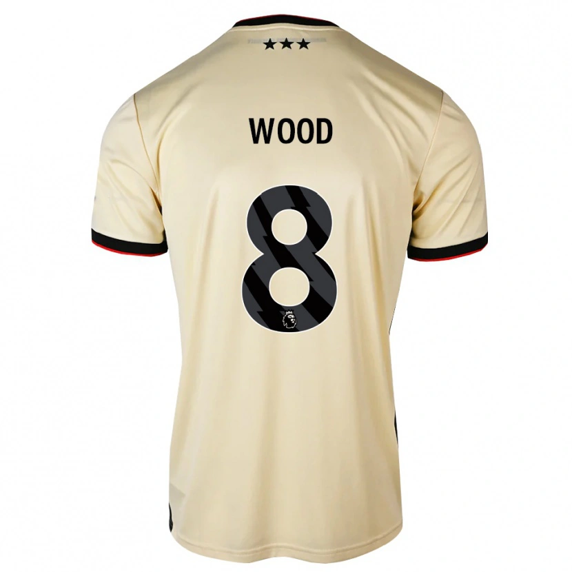 Danxen Niño Camiseta Charlie Wood #8 Lemonchiffon Negro Rojo 2ª Equipación 2026/27 La Camisa