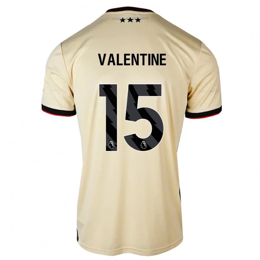 Danxen Niño Camiseta Nico Valentine #15 Lemonchiffon Negro Rojo 2ª Equipación 2026/27 La Camisa