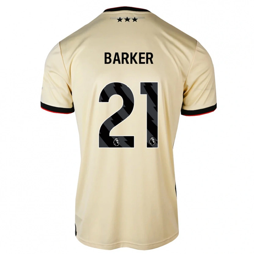 Danxen Niño Camiseta Maisy Barker #21 Lemonchiffon Negro Rojo 2ª Equipación 2026/27 La Camisa
