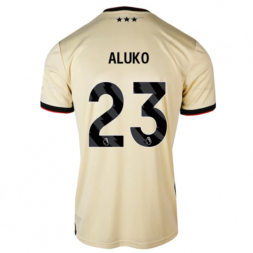 Danxen Niño Camiseta Sone Aluko #23 Lemonchiffon Negro Rojo 2ª Equipación 2026/27 La Camisa