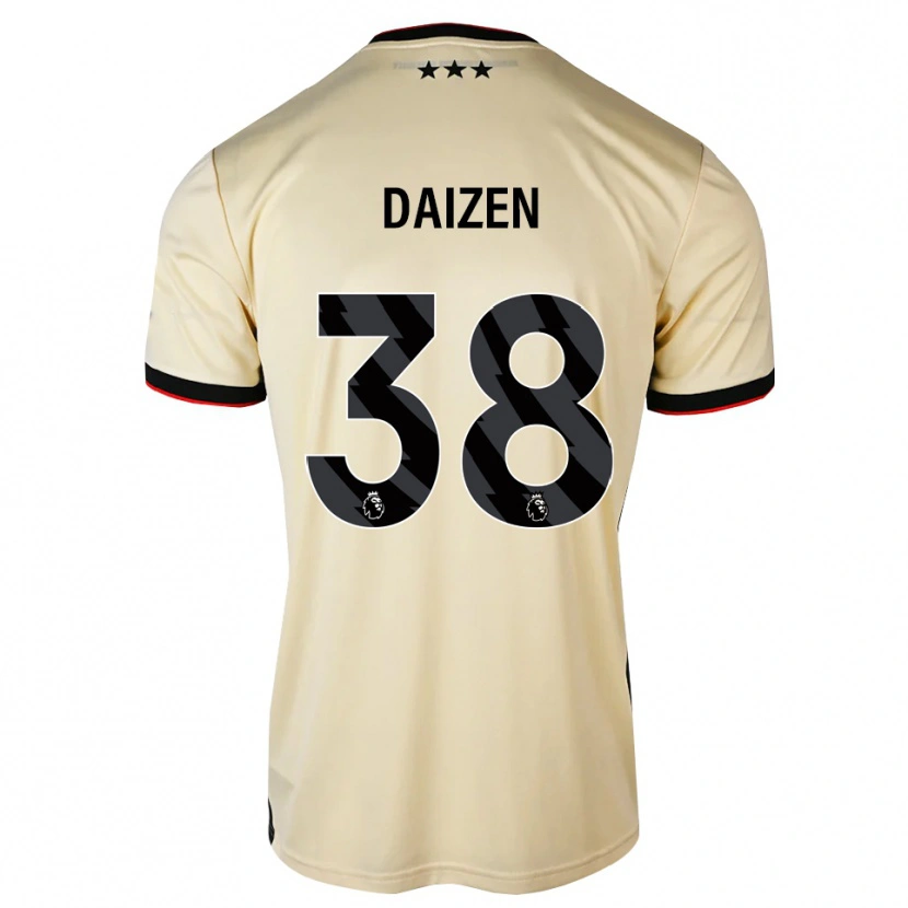 Danxen Niño Camiseta Daizen Maeda #38 Lemonchiffon Negro Rojo 2ª Equipación 2026/27 La Camisa