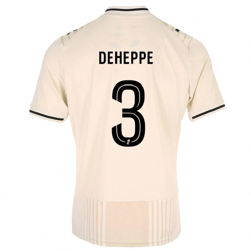 Danxen Niño Camiseta Nathan Deheppe #3 Encaje Antiguo Negro Blanco Antique 2ª Equipación 2026/27 La Camisa