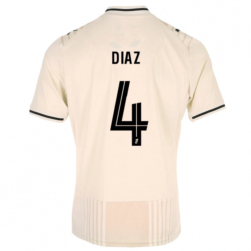 Danxen Niño Camiseta Junior Diaz #4 Encaje Antiguo Negro Blanco Antique 2ª Equipación 2026/27 La Camisa
