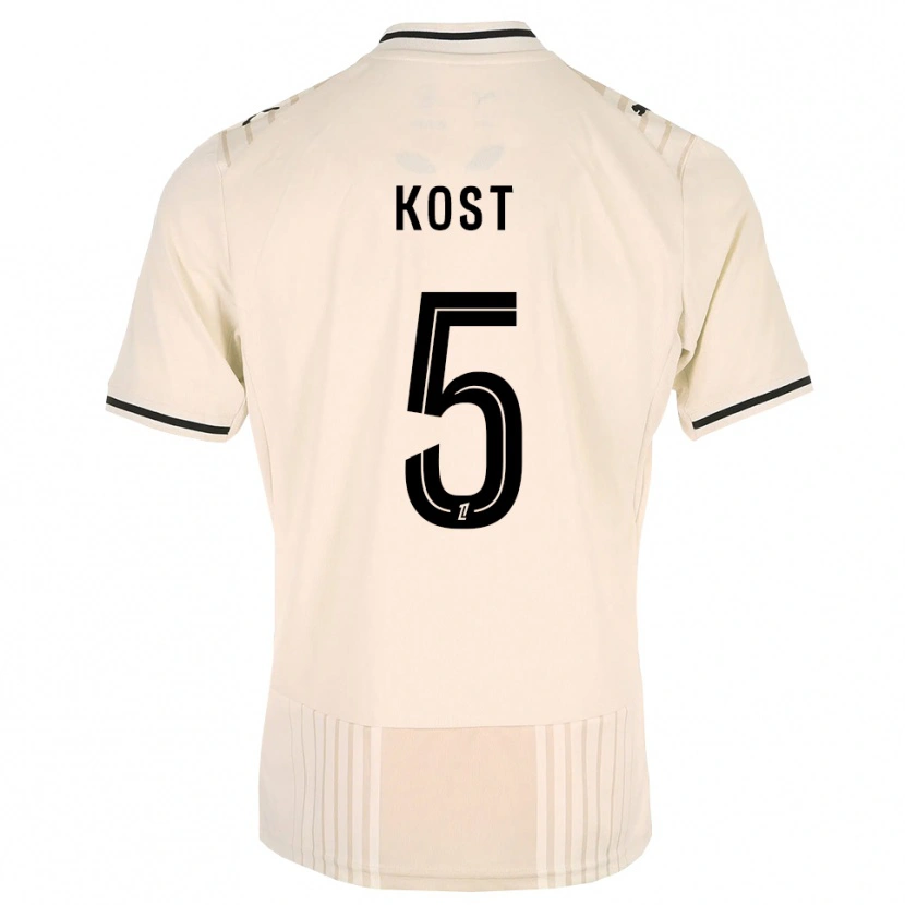 Danxen Niño Camiseta Enzo Kost #5 Encaje Antiguo Negro Blanco Antique 2ª Equipación 2026/27 La Camisa