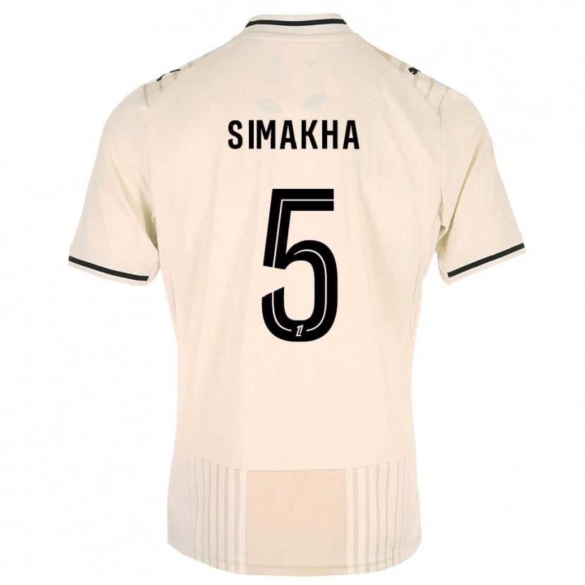 Danxen Niño Camiseta Lassana Simakha #5 Encaje Antiguo Negro Blanco Antique 2ª Equipación 2026/27 La Camisa