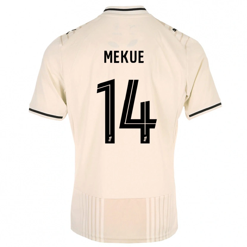 Danxen Niño Camiseta Florian Mekue #14 Encaje Antiguo Negro Blanco Antique 2ª Equipación 2026/27 La Camisa