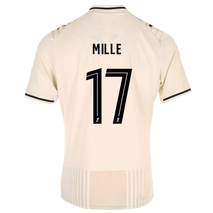 Danxen Niño Camiseta Antoine Mille #17 Encaje Antiguo Negro Blanco Antique 2ª Equipación 2026/27 La Camisa