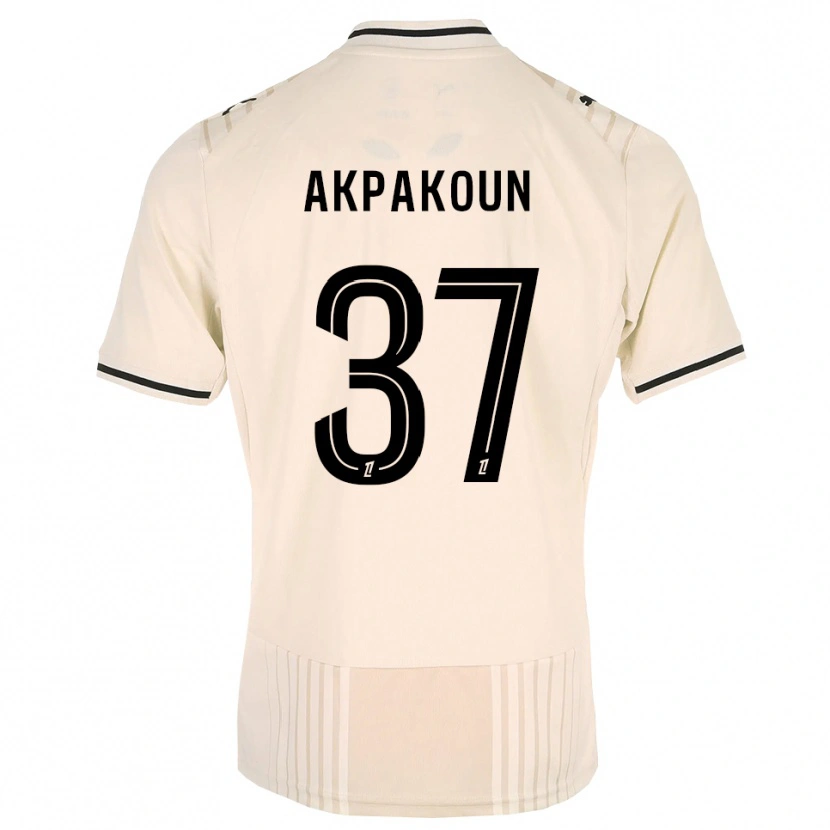 Danxen Niño Camiseta Tom Akpakoun #37 Encaje Antiguo Negro Blanco Antique 2ª Equipación 2026/27 La Camisa
