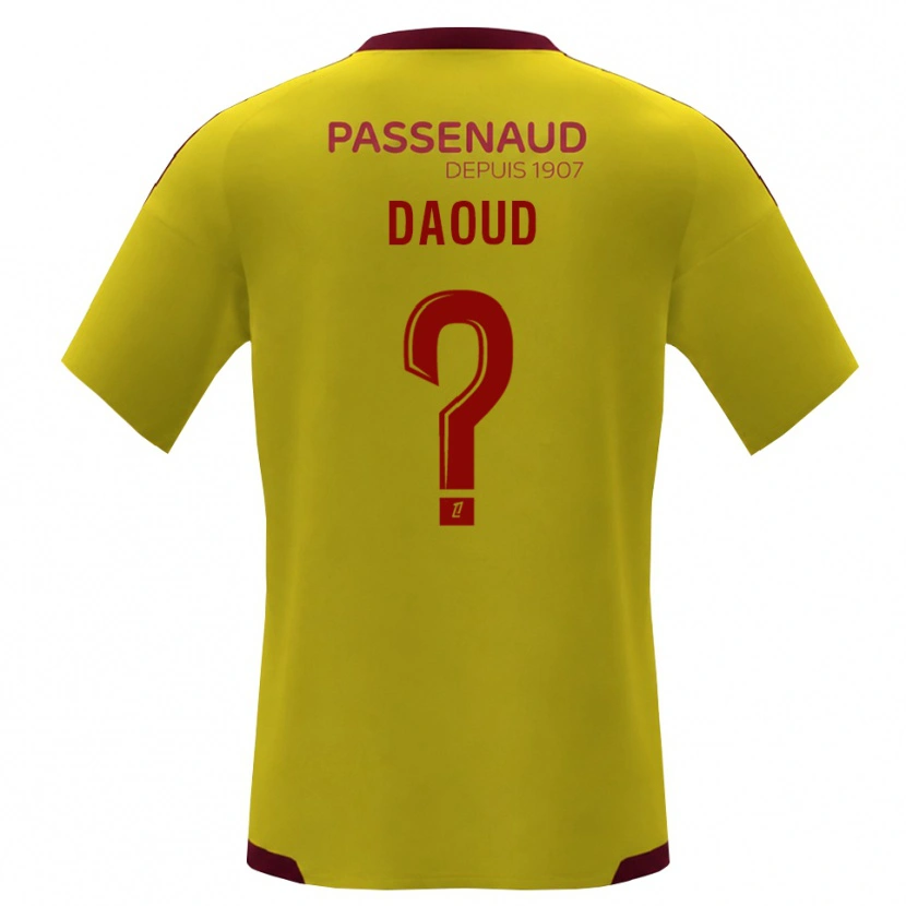 Danxen Niño Camiseta Yanis Daoud #0 Amarillo Rojo Verde 2ª Equipación 2026/27 La Camisa