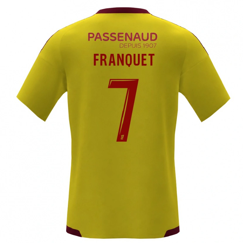 Danxen Niño Camiseta Tayson Franquet #7 Amarillo Rojo Verde 2ª Equipación 2026/27 La Camisa
