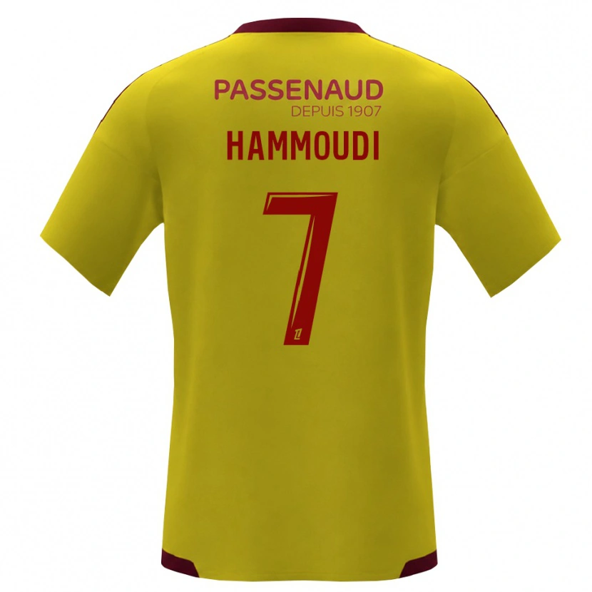 Danxen Niño Camiseta Izhak Hammoudi #7 Amarillo Rojo Verde 2ª Equipación 2026/27 La Camisa