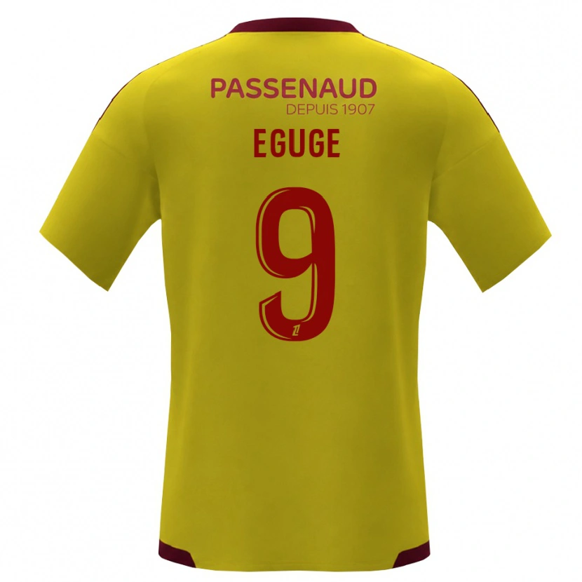 Danxen Niño Camiseta Benny Eguge #9 Amarillo Rojo Verde 2ª Equipación 2026/27 La Camisa