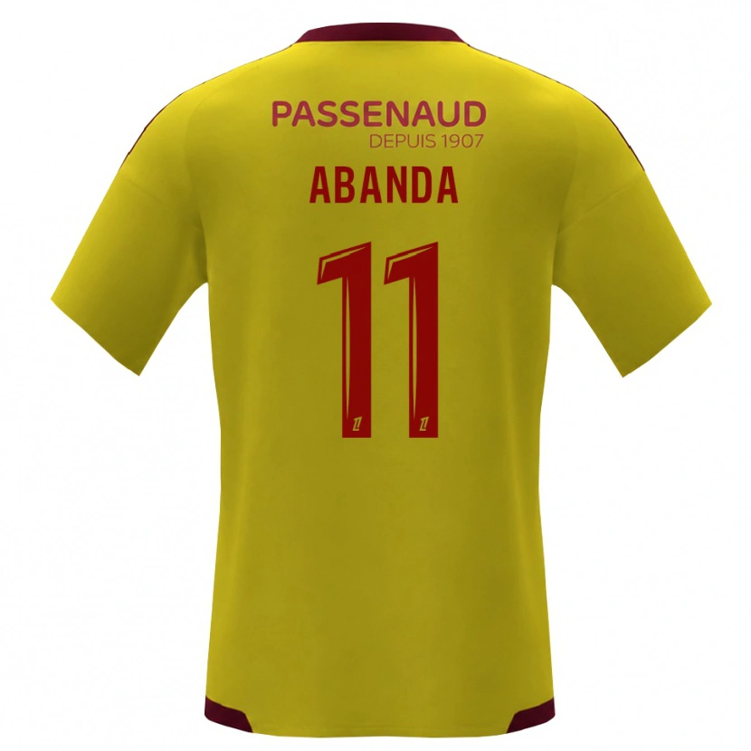 Danxen Niño Camiseta Leroy Abanda #11 Amarillo Rojo Verde 2ª Equipación 2026/27 La Camisa