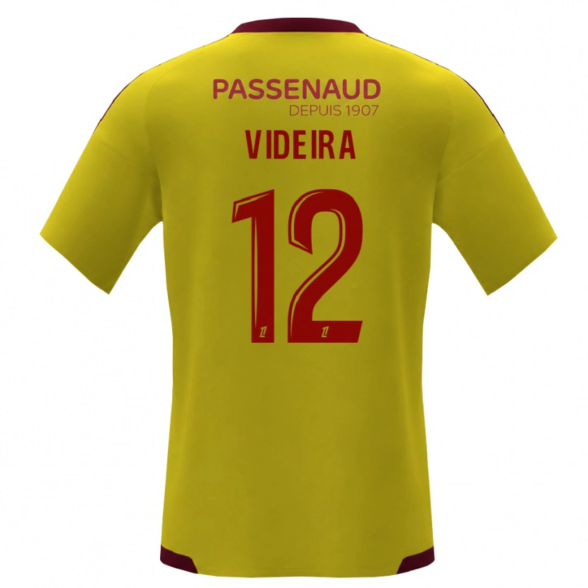 Danxen Niño Camiseta Lenny Videira #12 Amarillo Rojo Verde 2ª Equipación 2026/27 La Camisa