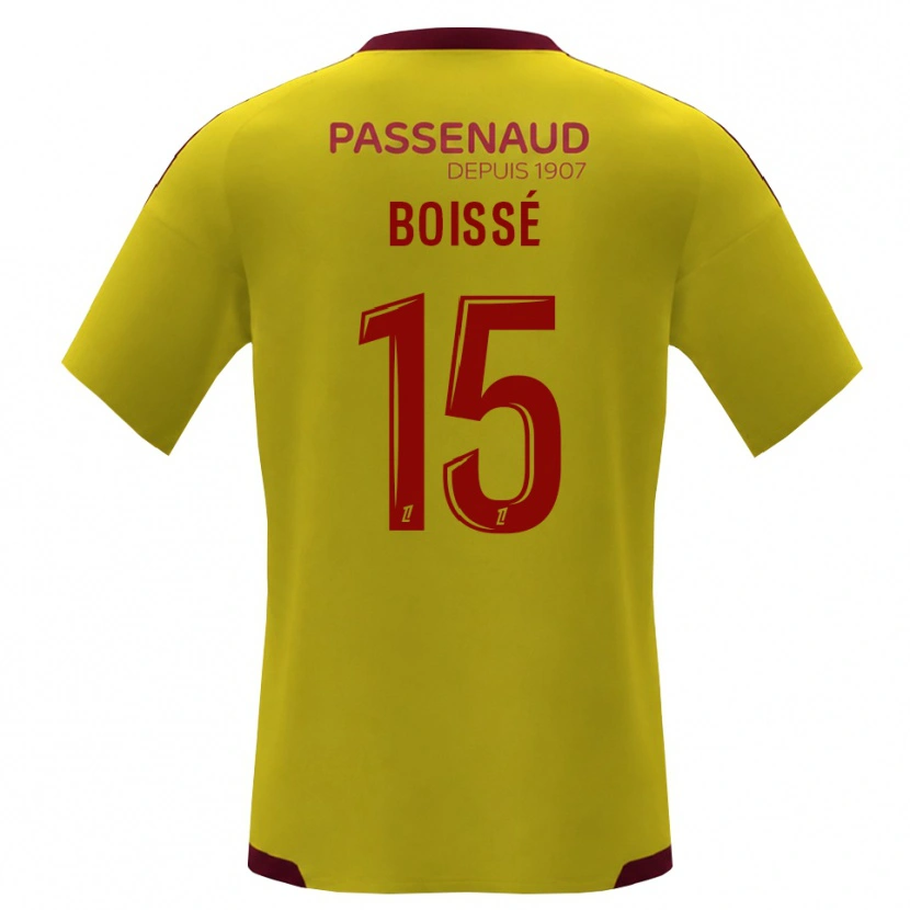 Danxen Niño Camiseta Noa Boissé #15 Amarillo Rojo Verde 2ª Equipación 2026/27 La Camisa