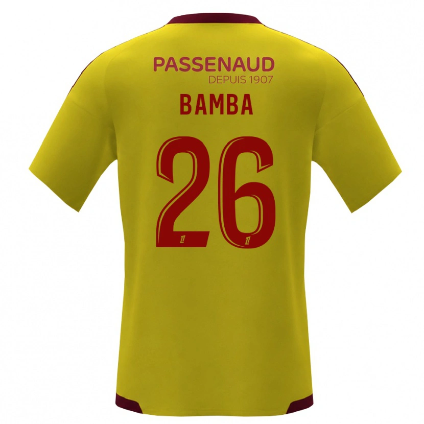 Danxen Niño Camiseta Rayan Bamba #26 Amarillo Rojo Verde 2ª Equipación 2026/27 La Camisa