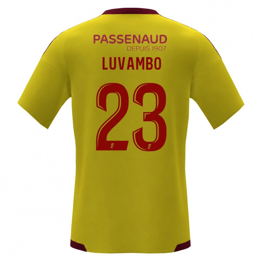 Danxen Niño Camiseta Taylor Luvambo #23 Amarillo Rojo Verde 2ª Equipación 2026/27 La Camisa