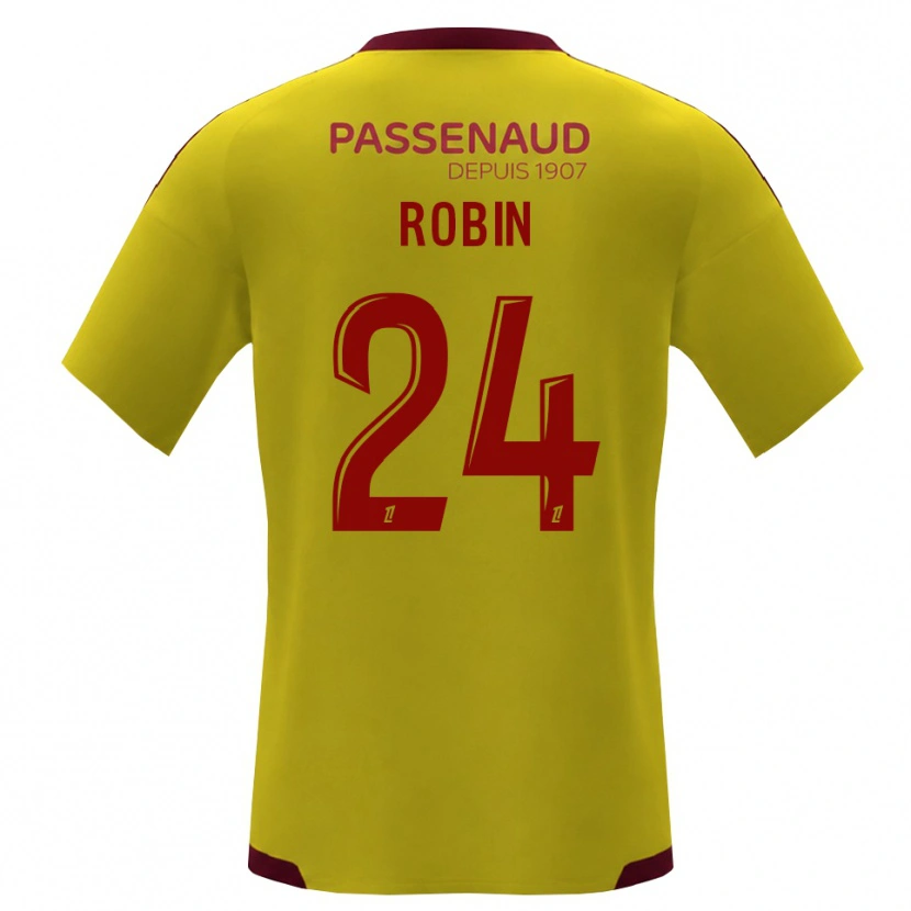 Danxen Niño Camiseta Milan Robin #24 Amarillo Rojo Verde 2ª Equipación 2026/27 La Camisa