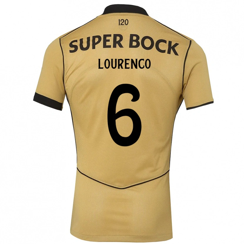 Danxen Niño Camiseta Bruna Lourenço Urbano Costa #6 Goldenrod Negro 2ª Equipación 2026/27 La Camisa