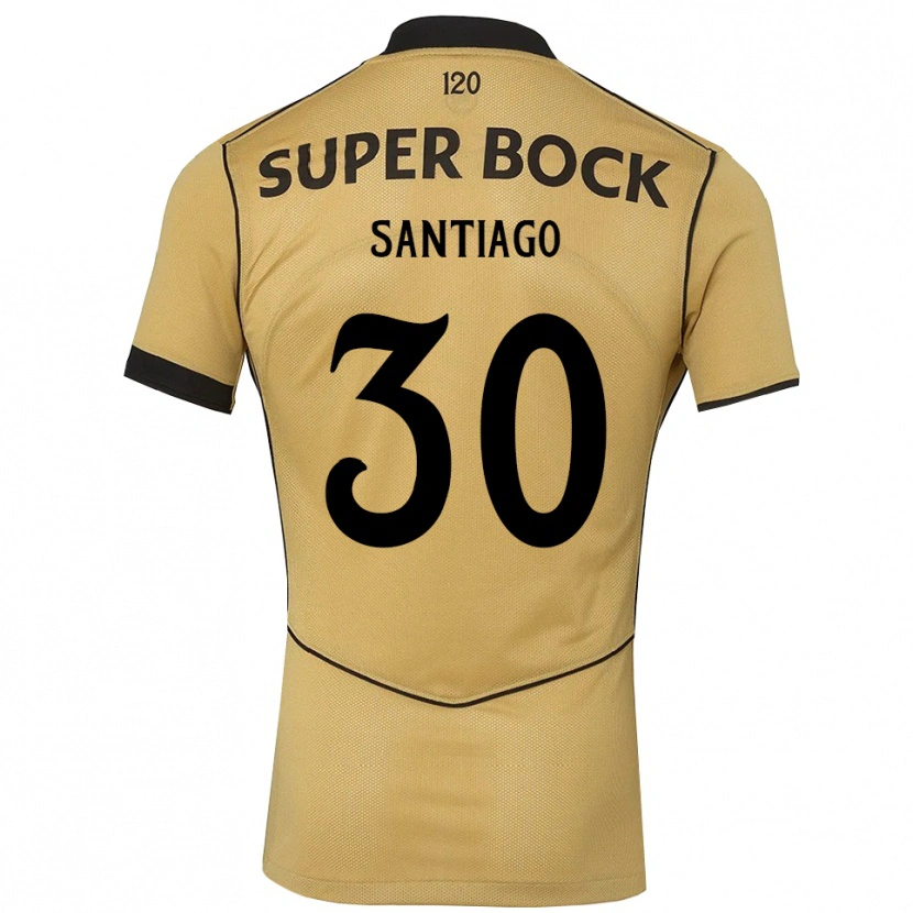 Danxen Niño Camiseta Carolina Santiago #30 Goldenrod Negro 2ª Equipación 2026/27 La Camisa