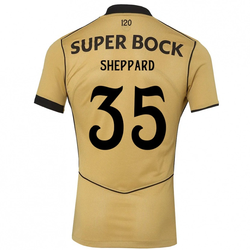 Danxen Niño Camiseta Catriona Sheppard #35 Goldenrod Negro 2ª Equipación 2026/27 La Camisa