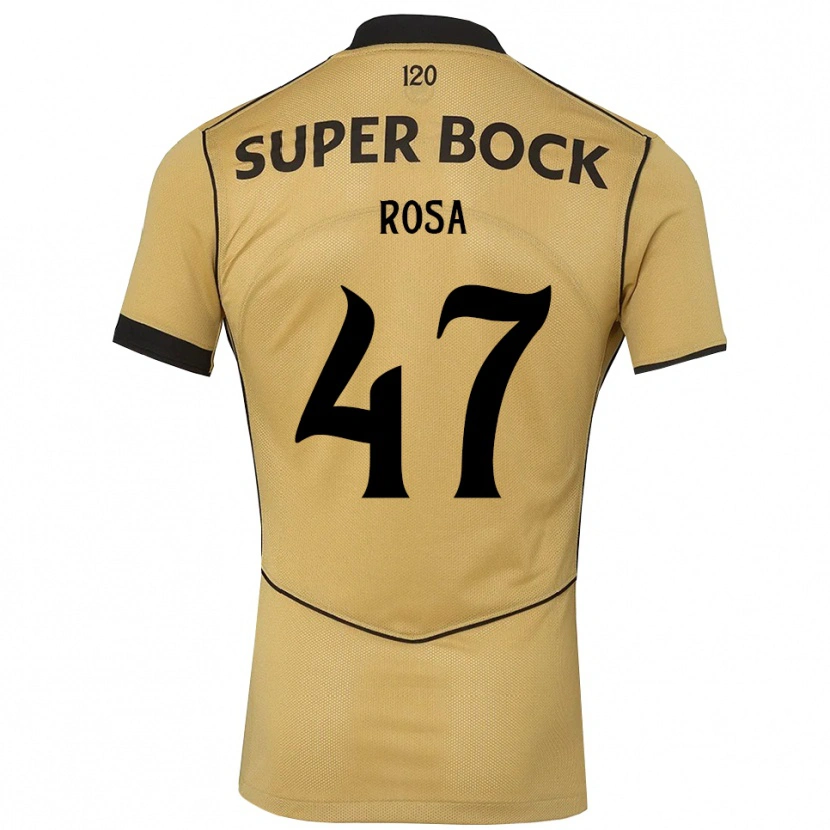 Danxen Niño Camiseta Mariana Rosa #47 Goldenrod Negro 2ª Equipación 2026/27 La Camisa