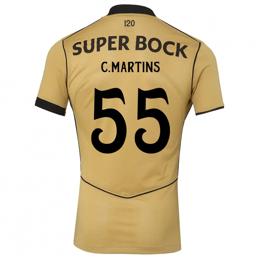 Danxen Niño Camiseta Carolina Martins #55 Goldenrod Negro 2ª Equipación 2026/27 La Camisa